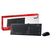   GENIUS Vezeték Nélküli Billentyűzet + egér KM-8101, USB fekete