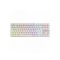 WHITE SHARK WS GK-2106W/BL-HU COMMANDOS fehér mechanikus billentyűzet, magyar, 88 kék gomb
