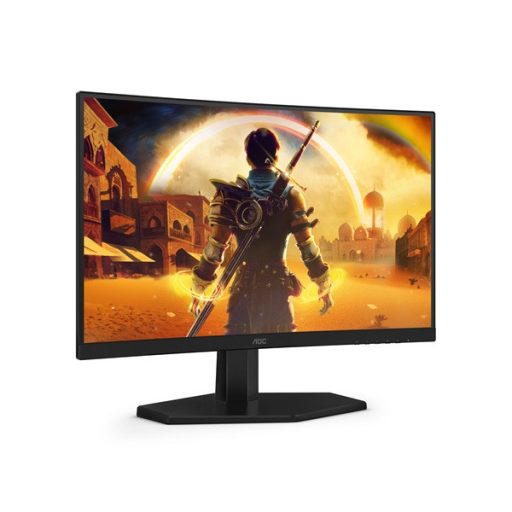 AOC Ívelt Gaming 180Hz monitor 23.6" C24G42E, 1920x1080, 16:9, 250cd/m2, 0,5ms, HDMIx2/DisplayPort, hangszóró