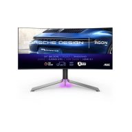   AOC Ívelt Gaming OLED 240Hz monitor 34" PD34, 3440x1440 21:9, 1000cd/m2, 0,03ms, HDMIx2/DisplayPort/USBx3
