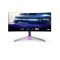 AOC Ívelt Gaming OLED 240Hz monitor 34" PD34, 3440x1440 21:9, 1000cd/m2, 0,03ms, HDMIx2/DisplayPort/USBx3