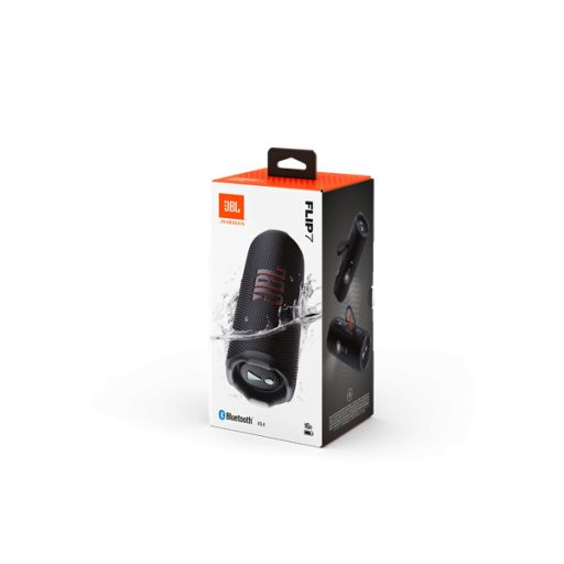 JBL FLIP 7 BLK BT hangszóró, Fekete (Hordozható, vízálló)