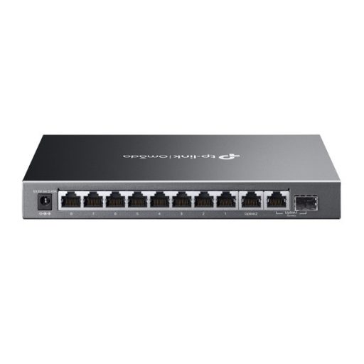 TP-LINK Switch 9x1000Mbps (8xPOE+) +1xGigabit SFP kombó Fémházas Easy Smart (Omada), ES210GMP