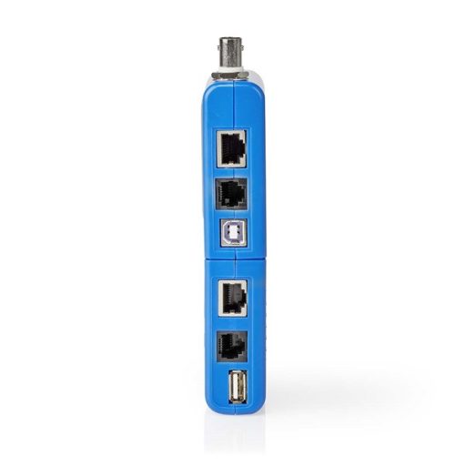 Nedis NWCTM100BU LAN kábel teszter RJ45, RJ11, BNC és USB AB