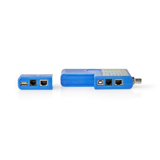 Nedis NWCTM100BU LAN kábel teszter RJ45, RJ11, BNC és USB AB