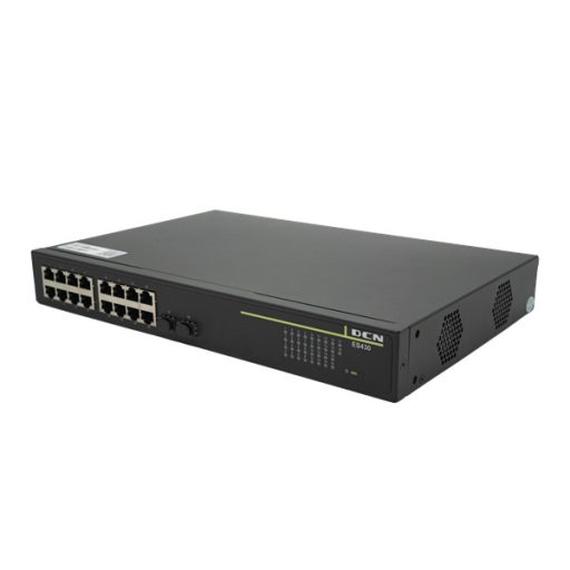 DCN Switch 250W PoE/PoE+ 16x10/100/1000Base-T + 2x100/1000Base-X SFP, 250 Watt PoE budget
