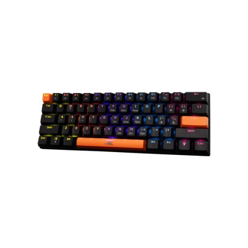 Baracuda DOLPHIN-B/BL-US, BGK-03121B/BL-US, fekete mechanikus gamer billentyűzet kék kapcsolóval, angol