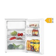   VIVAX TTR-116E+ hűtőszekrény, teljes űrtartalom nettó 113L, hűtő nettó: 97L, fagyasztó nettó: 16 L cserélhetó ajtónyitás