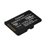   KINGSTON Memóriakártya MicroSDXC 128GB Canvas Select Plus Gen3 150R A1 Adaprer nélkül