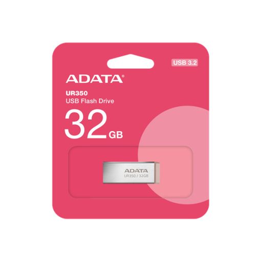 ADATA Pendrive 32GB, UR350 USB 3.2, fémházas, barna