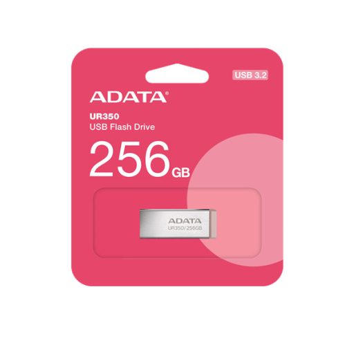 ADATA Pendrive 256GB, UR350 USB 3.2, fémházas, barna