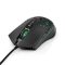 Nedis GMWD410BK gamer egér, 800 / 1200 / 2400 / 3200 / 4800 / 7200 dpi  | Gombok száma: 7 | Programozható gombok, RGB