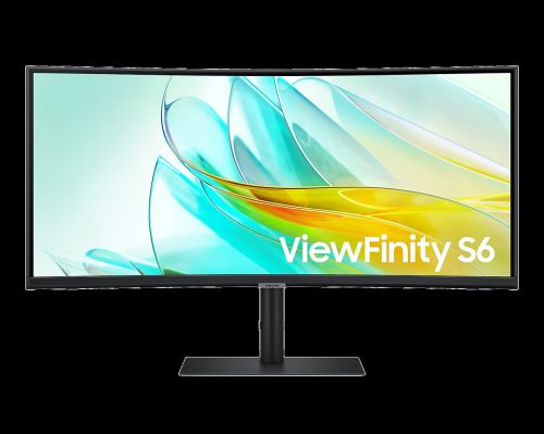 SAMSUNG 34" LS34C652UAUXEN ViewFinity S6 S65UC UWQHD VA 21:9 5ms ívelt ultrawide monitor