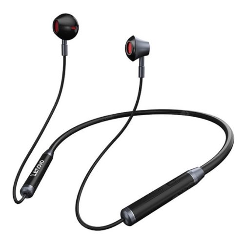 Bliszteres Lenovo HE06 sztereo bluetooth sport headset mikrofonnal fekete