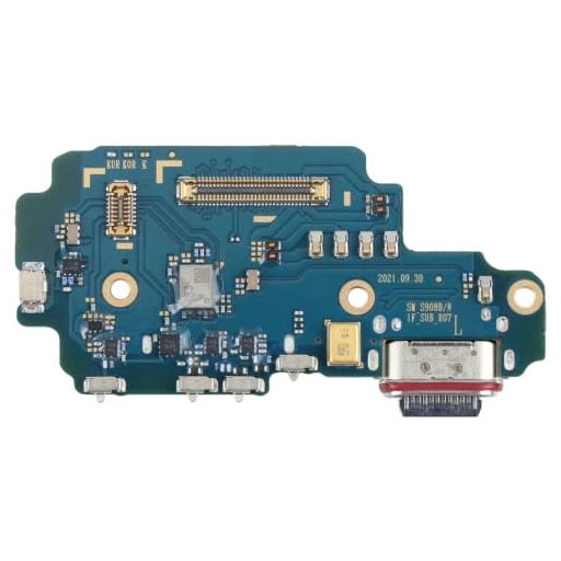 Samsung S908 Galaxy S22 Ultra (2022) fekete töltőcsatlakozó panel