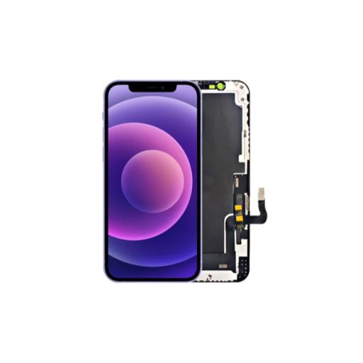 JCID Apple iPhone 12 / 12 Pro 2020 (6.1) SOFT OLED (diagnosztizálható, hibaüzenet mentes) fekete LCD kijelző érintővel