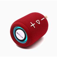   Astrum SP110 hordozható TWS Bluetooth hangszóró FM rádióval, micro SD, AUX, USB, 10W, piros
