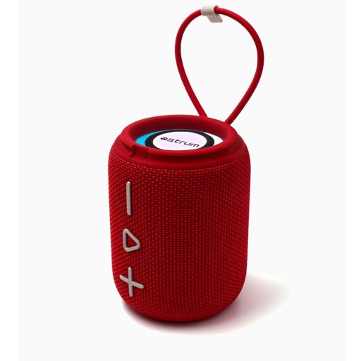 Astrum SP110 hordozható TWS Bluetooth hangszóró FM rádióval, micro SD, AUX, USB, 10W, piros