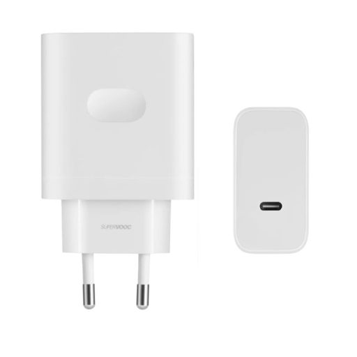 Oppo SUPERVOOC VCB8HBEH gyári hálózati fehér gyorstöltőfej USB-C csatlakozóval 80W 7.3A