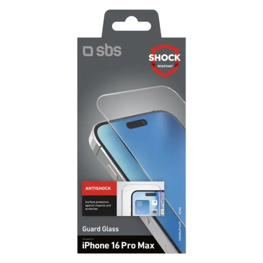 SBS Guard Glass Apple iPhone 15 (6.1) / iPhone 16 (6.1) 9H keménységű előlapi prémium üvegfólia