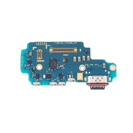 Samsung S918 Galaxy S23 Ultra (2023) fekete töltőcsatlakozó panel