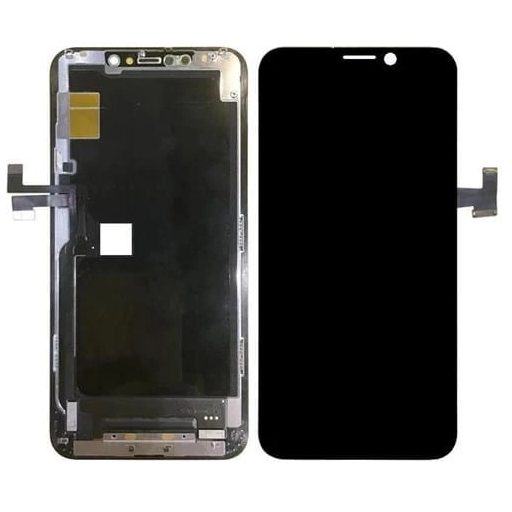 Apple iPhone 11 Pro Max (6.5) 2019 (HARD OLED, removable IC) fekete LCD kijelző érintővel