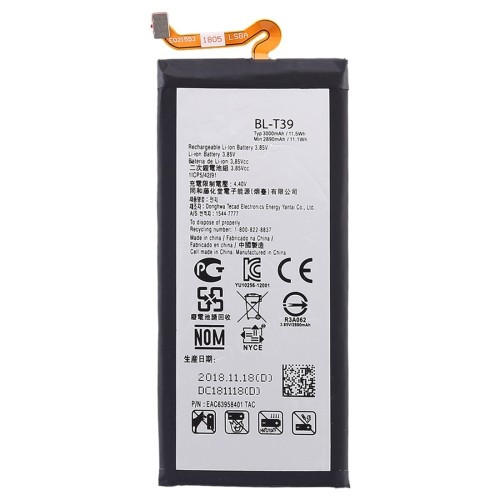 LG BL-T39 gyári akkumulátor Li-Ion Polymer 3000 mAh (G7)