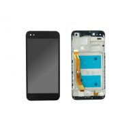   Huawei P9 Lite mini fekete LCD kijelző érintővel és kerettel
