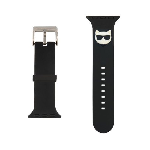 Karl Lagerfeld Karl and Choupette Head Apple Watch 42/44mm óraszíj fekete (KLAWLSLCKK)