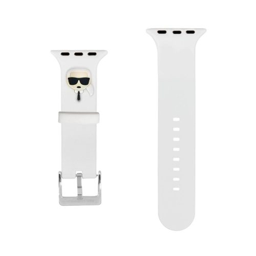 Karl Lagerfeld Karl Head Apple Watch 42/44mm óraszíj fehér (KLAWLSLKW)