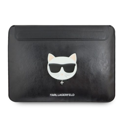 Karl Lagerfeld Choupette Head Embossed fekete laptop táska 16" (KLCS16CHBK)