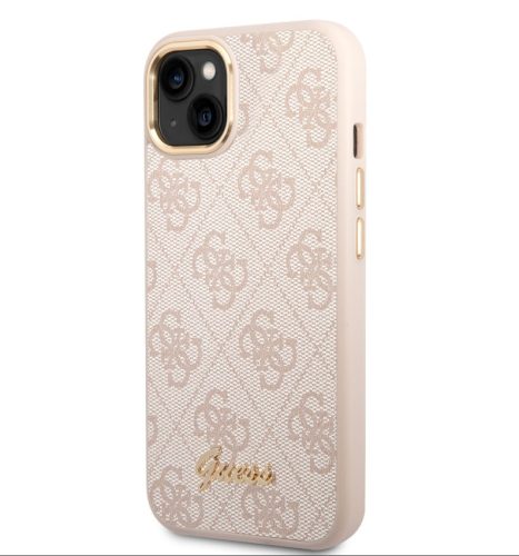 Guess Apple iPhone 14 Plus (6.7) PC/TPU 4G Metal Camera Outline hátlapvédő tok pink (GUHCP14MHG4SHP)