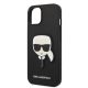 Karl Lagerfeld PU Saffiano Karl Head Apple iPhone 14 (6.1) hátlapvédő tok fekete (KLHCP14SSAPKHK)