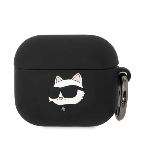 Karl Lagerfeld 3D Logo NFT Choupette Head Apple Airpods 3 szilikon tok fekete (KLA3RUNCHK)