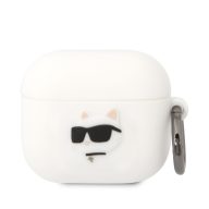   Karl Lagerfeld 3D Logo NFT Choupette Head Karl Head Apple Airpods 3 szilikon tok fehér (KLA3RUNCHH)