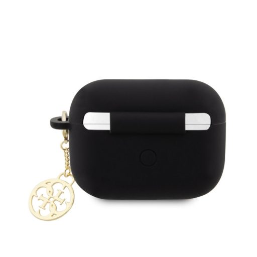 Guess 4G Charms Heart Apple Airpods Pro 2 szilikon tok fekete (GUAP2LSCHSK)