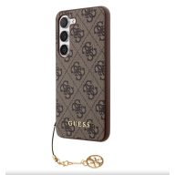   Guess 4G Charms Samsung Galaxy S23 (2023) hátlapvédő tok barna (GUHCS23SGF4GBR)