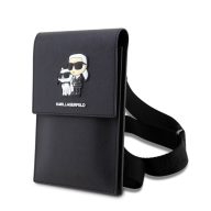   Karl Lagerfeld Saffiano Metal Logo NFT válltáska fekete (KLWBSAKCPMK)