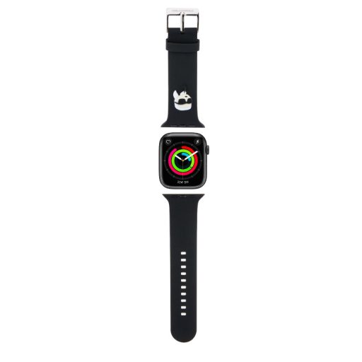 Karl Lagerfeld Karl Head NFT Apple Watch 42/44/45/49 mm óraszíj fekete (KLAWLSLKNK)