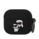 Karl Lagerfeld 3D Logo NFT Karl and Choupette Apple Airpods 3 szilikon tok fekete (KLA3RUNKC)