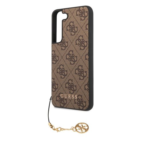 Guess 4G Charms Samsung S711 Galaxy S23 FE hátlapvédő tok barna (GUHCS23FEGF4GBR)