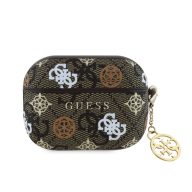   Guess 4G Peony Charm Apple Airpods 3 PC/PU tok fekete (GUA3P4RPEW)