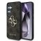 Guess PU 4G Metal Logo Samsung S936 Galaxy S25 Plus hátlapvédő tok barna (GUHCS25M4GMGBR)