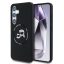 Karl Lagerfeld Liquid Silicone K&CH Heads Samsung S931 Galaxy S25 MagSafe hátlapvédő tok fekete (KLHMS25SSKCHTCK)