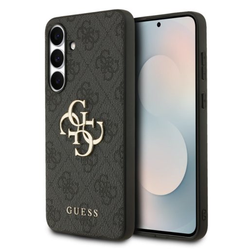 Guess PU 4G Metal Logo Samsung S731B Galaxy S25 FE hátlapvédő tok szürke (GUHCS25FE4GMGGR)