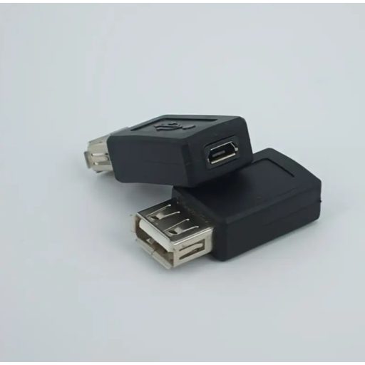 Utángyártott Micro USB - USB A OTG átalakító adapter fehér