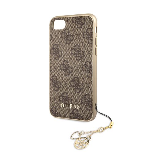 Guess Apple iPhone 7 / 8 / SE2 / SE3 (4.7) Charms Hard Case hátlapvédő tok barna (GUHCI8GF4GBR)