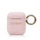 Guess Apple AirPods 1/2 szilikon tok pink (GUACCSILGLLP)