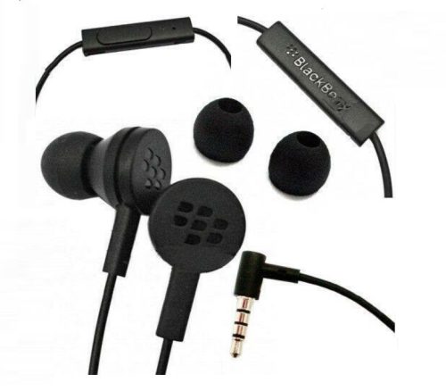 BlackBerry HDW-61938-001 fekete 3,5mm jack gyári sztereo headset