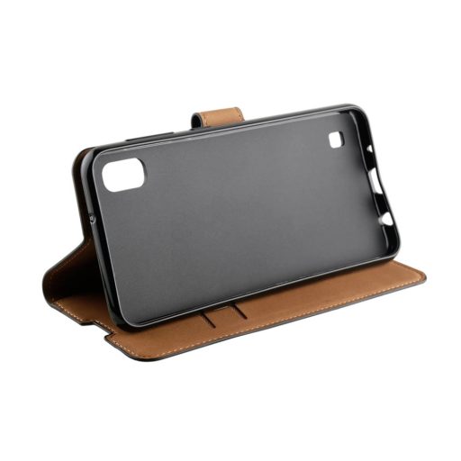 Xqisit Slim Wallet Selection Samsung G980 Galaxy S20 (6.2) oldalra nyíló mágneses bőrhatású könyv tok szilikon belsővel fekete